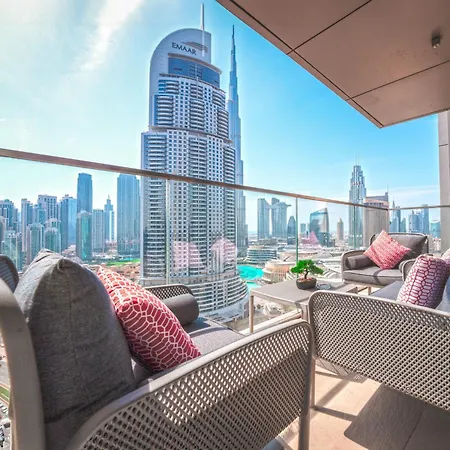 Ferienwohnung Easygo - Upgraded 2Bdr In Blvd Point With Burj Khalifa View Dubai Exterior foto